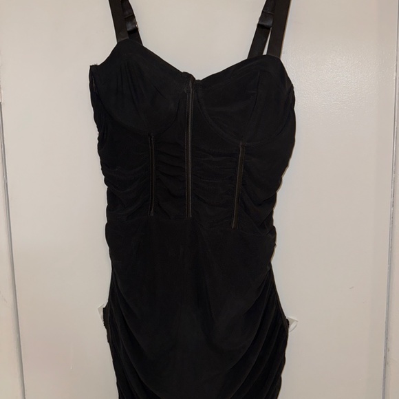 Black Mesh Bustier Dress (small) - Picture 5 of 5